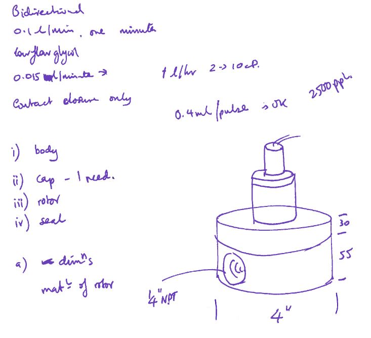 Initial Flowmeter Sketch, Norway project